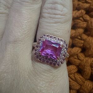 Elegant Pink Gemstone Ring